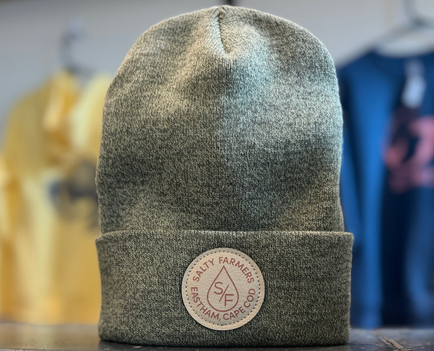 Heather Green Beanie