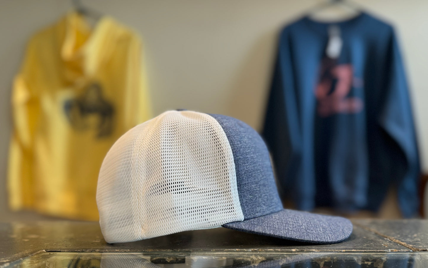 Heather Blue Trucker