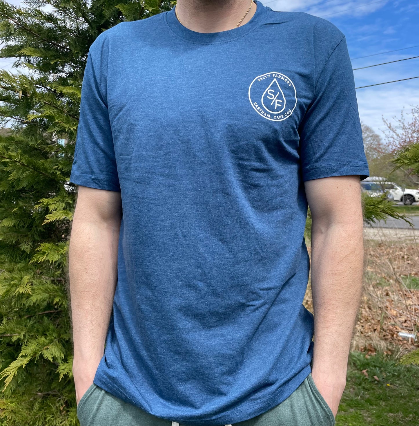 Men’s Blue Teardrop