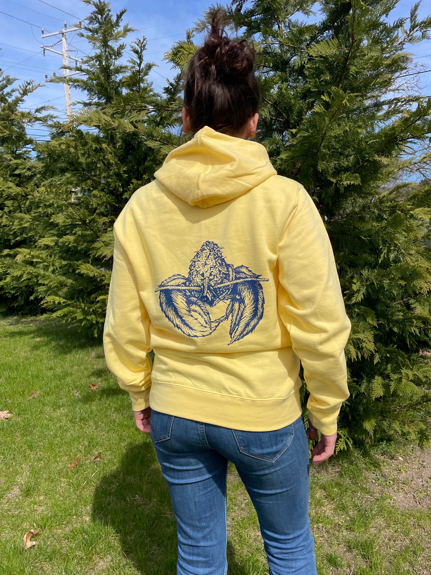 Yellow Bud Lobster Hoodie